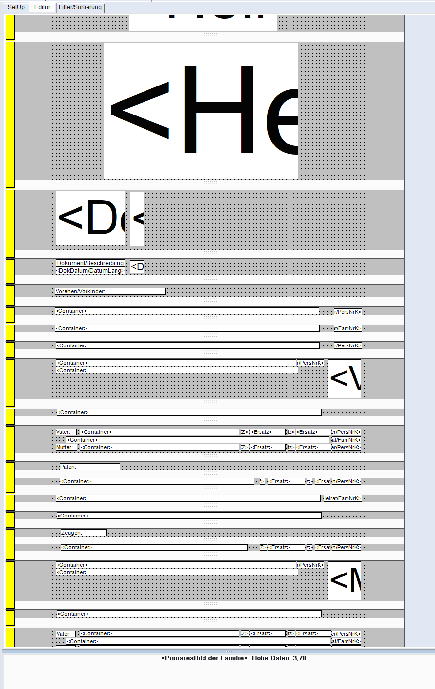 Listeneditor – Layout-Editor