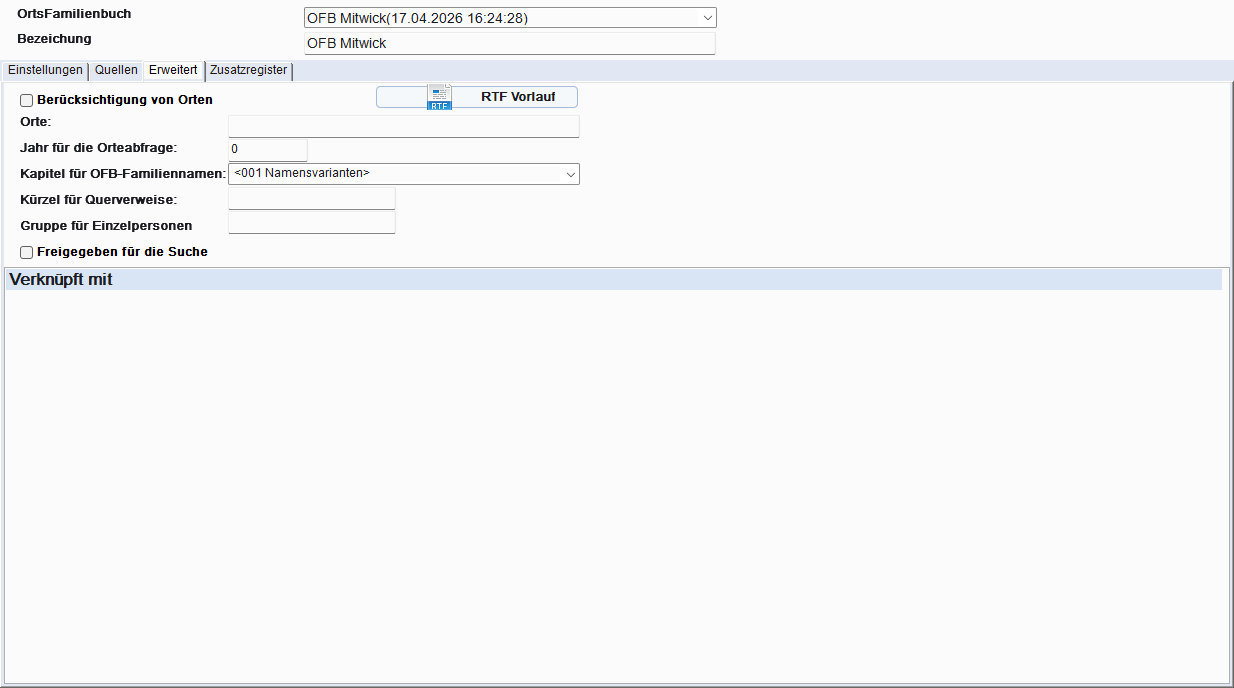 OFB-Dialog Tab Erweitert