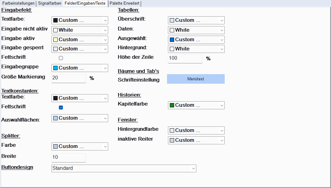 Ansicht des Fensters oder Dialogs