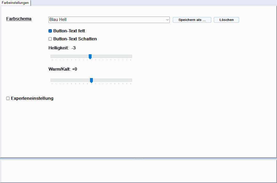 Ansicht des Fensters oder Dialogs