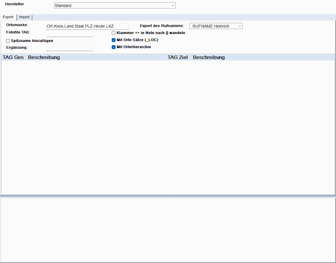 Ansicht des Fensters oder Dialogs
